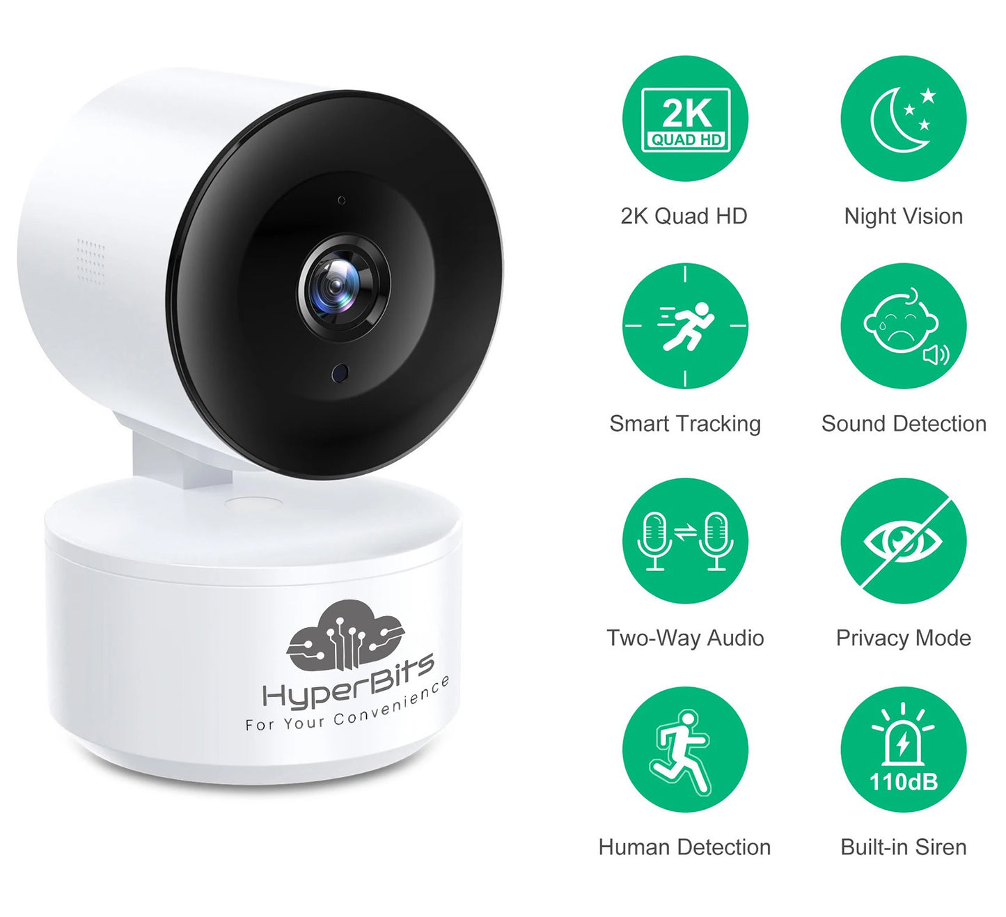 HYERBITS - indoor wireless security camera