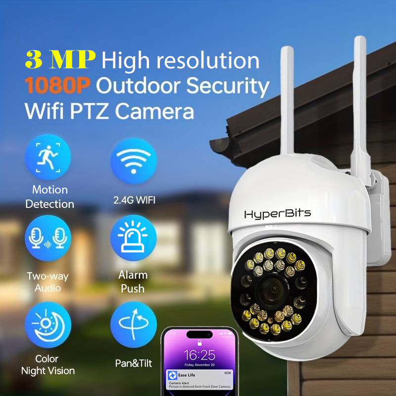 HYERBITS - Outdoor/indoor wireless security camera